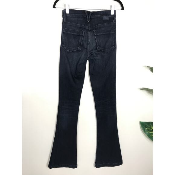 Goldsign Stella Dark Flare Jeans Womens 24 Capsule Bell Bottom Designer 70s Boho - Picture 3 of 13